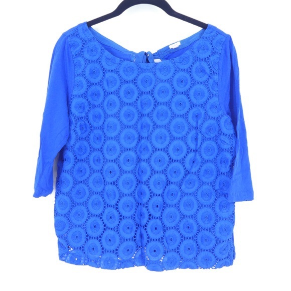 J. Crew Tops - J.Crew Ring Around Eyelet Tee